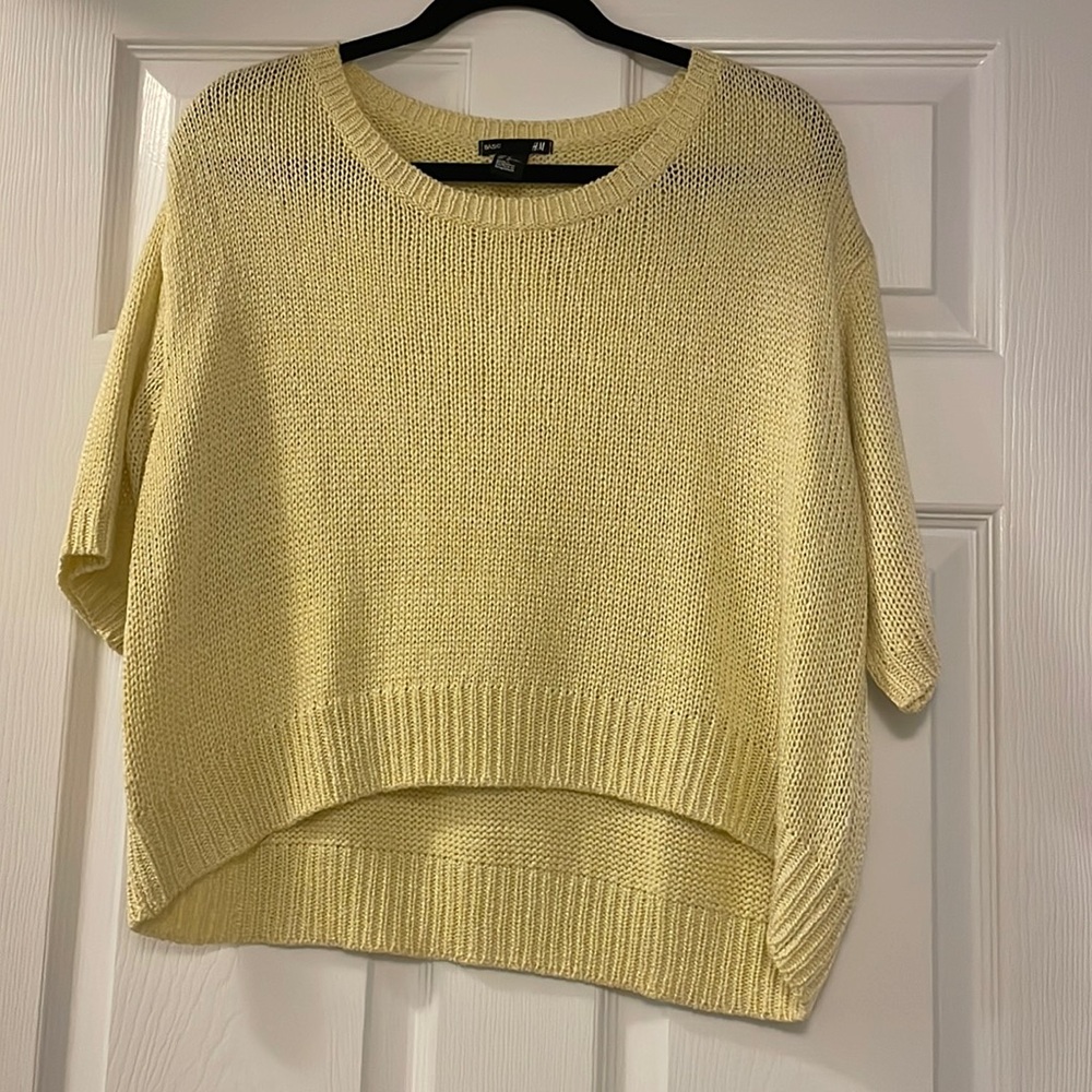 H&M Basic Yellow Sweater